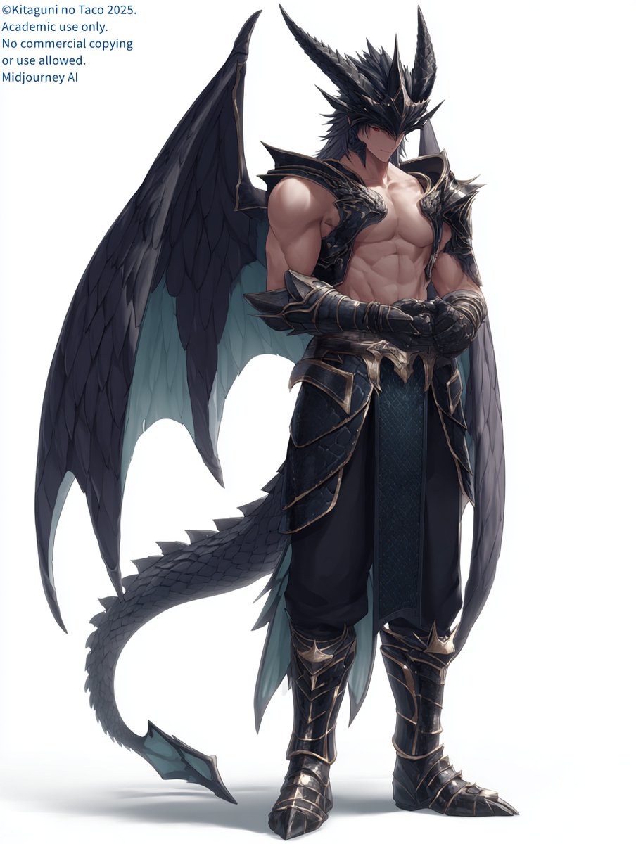 クリスタルドラゴン男 #ドラゴンボーイ ＃Midjourney7 8K High