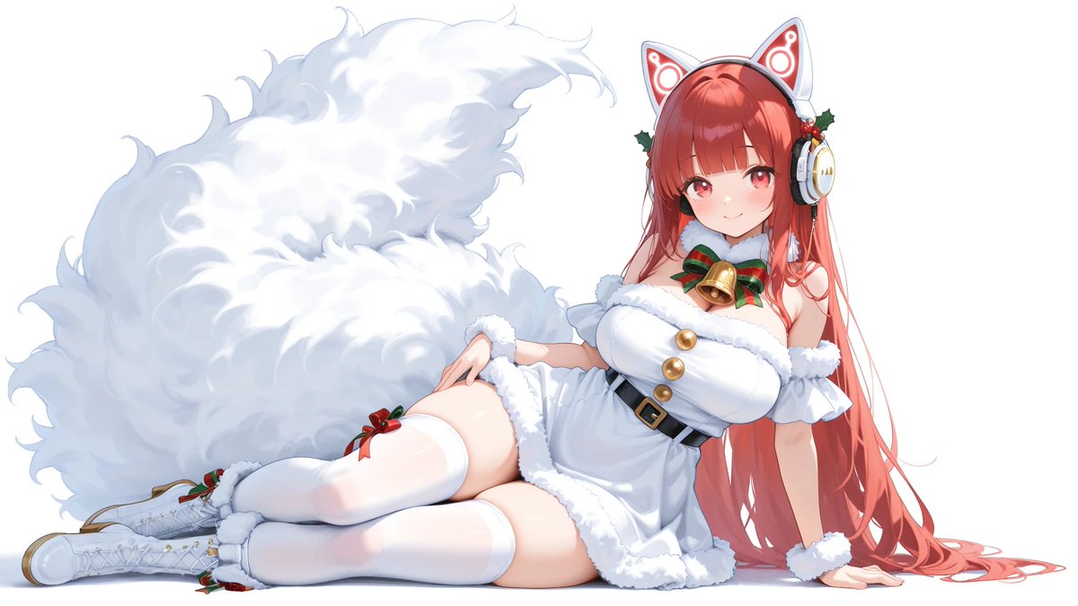 取りあえずすぐにできるスマホロック画面に🎄✨😎 SHURIちゃんの赤髪が