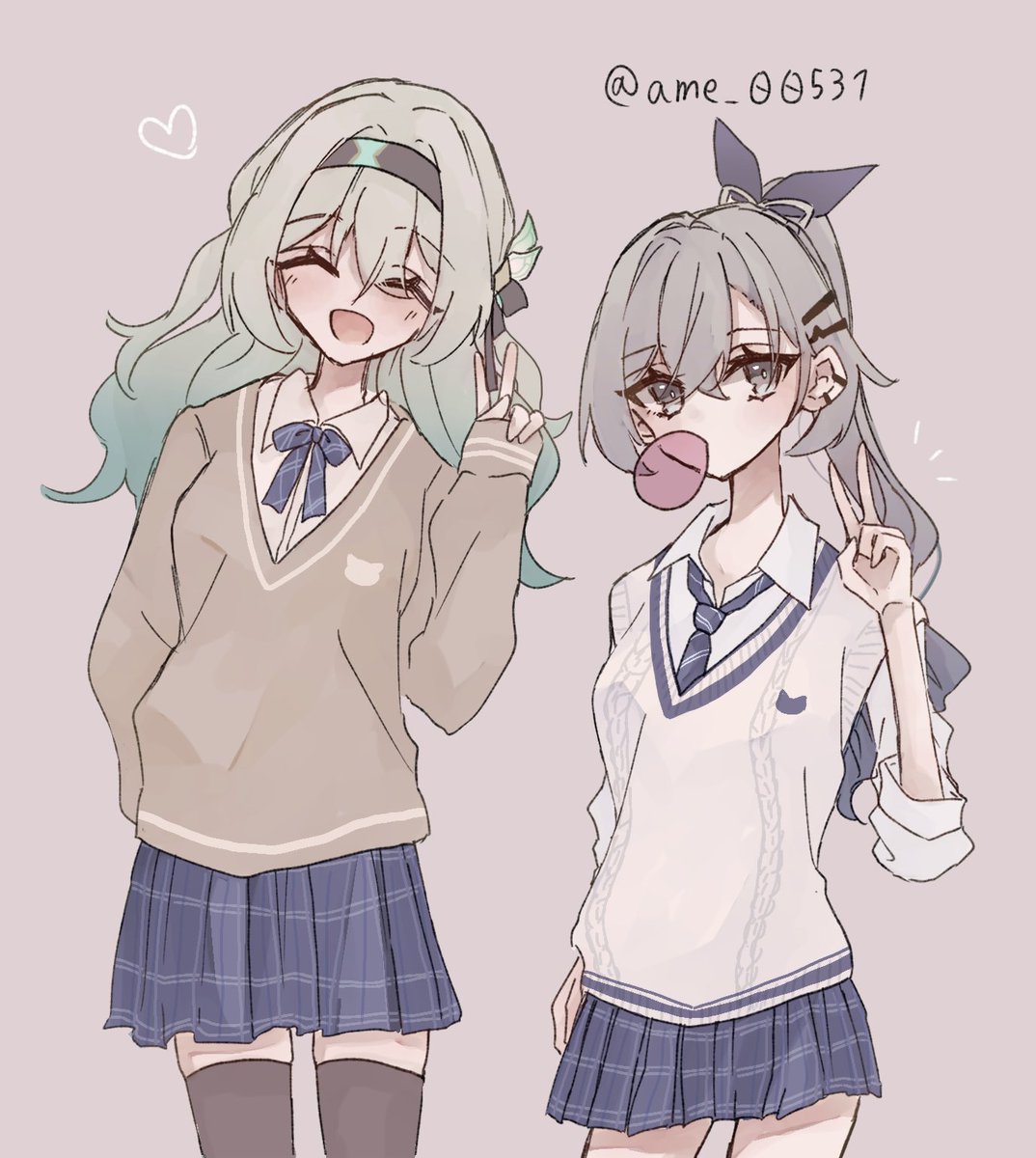 ame__512's tweet image. 1年半くらい前の絵