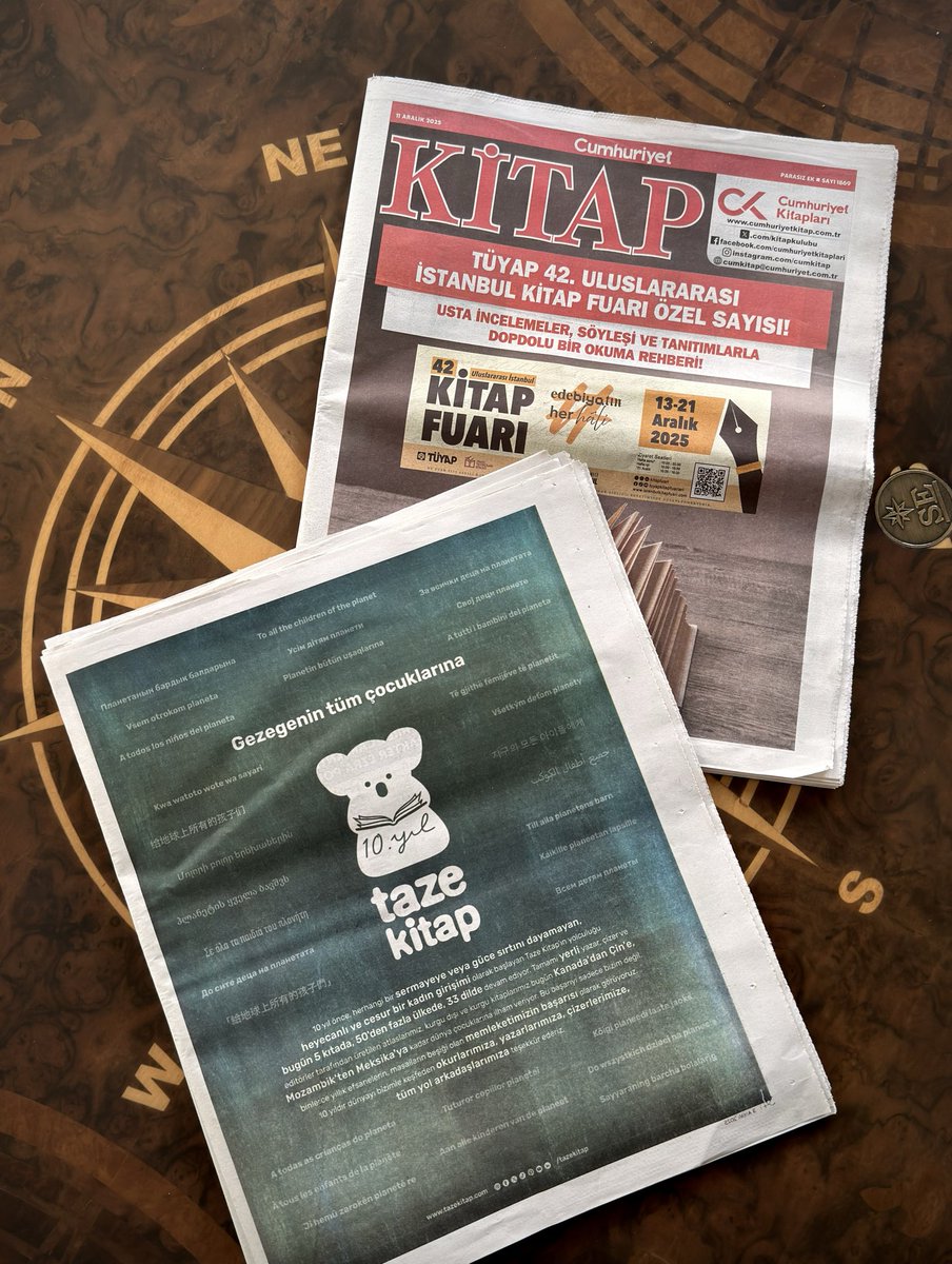 Haftanın <a href="/cumhuriyetgzt/">Cumhuriyet</a> Kitap Eki’nde tanıdık bir yüze rastlayabilirsiniz. 💚

#GezegeninTümÇocuklarına #TazeKitap #10YıldırTaze