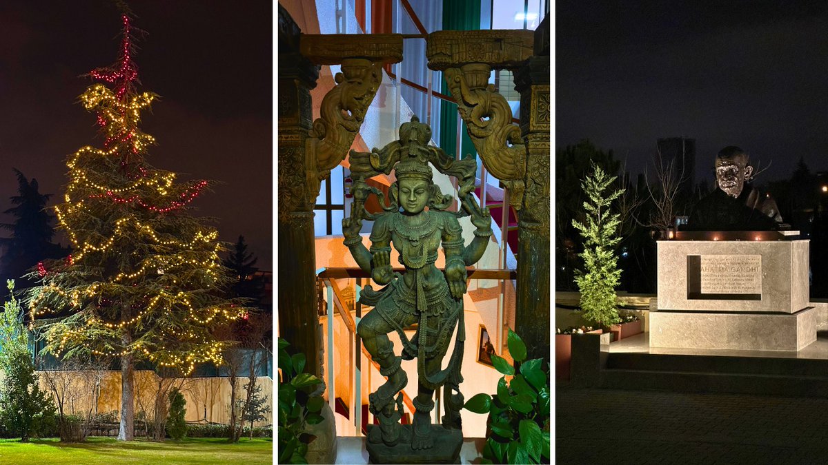 To mark the declaration of Deepavali as new inscription on the #IntangibleHeritage List of <a href="/UNESCO/">UNESCO 🏛️ #Education #Sciences #Culture 🇺🇳</a>, here is an illuminated view of Embassy of India complex in Ankara.

.

Deepavali'nin UNESCO'nun #SomutDeğilKültürListesi listesine yeni bir ek olarak kabul edilmesini kutlamak