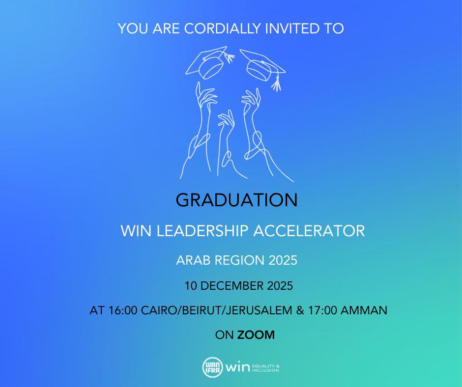 أمس احتفلنا بتخرّج دفعة جديدة من WIN Leadership Accelerator 
<a href="/WanifraWIN/">WAN-IFRA WIN</a> 
بنسبة 100%! 🎉
رحلة تعلم عن الصحافة الرقمية، الذكاء الاصطناعي، والصحة النفسية، مع روابط قوية ودعم لا يُنسى.
اليوم يؤكد: المرأة قادرة، مؤثرة، وتستحق كل فرصة للقيادة. 🌟  

#wan_ifra_win