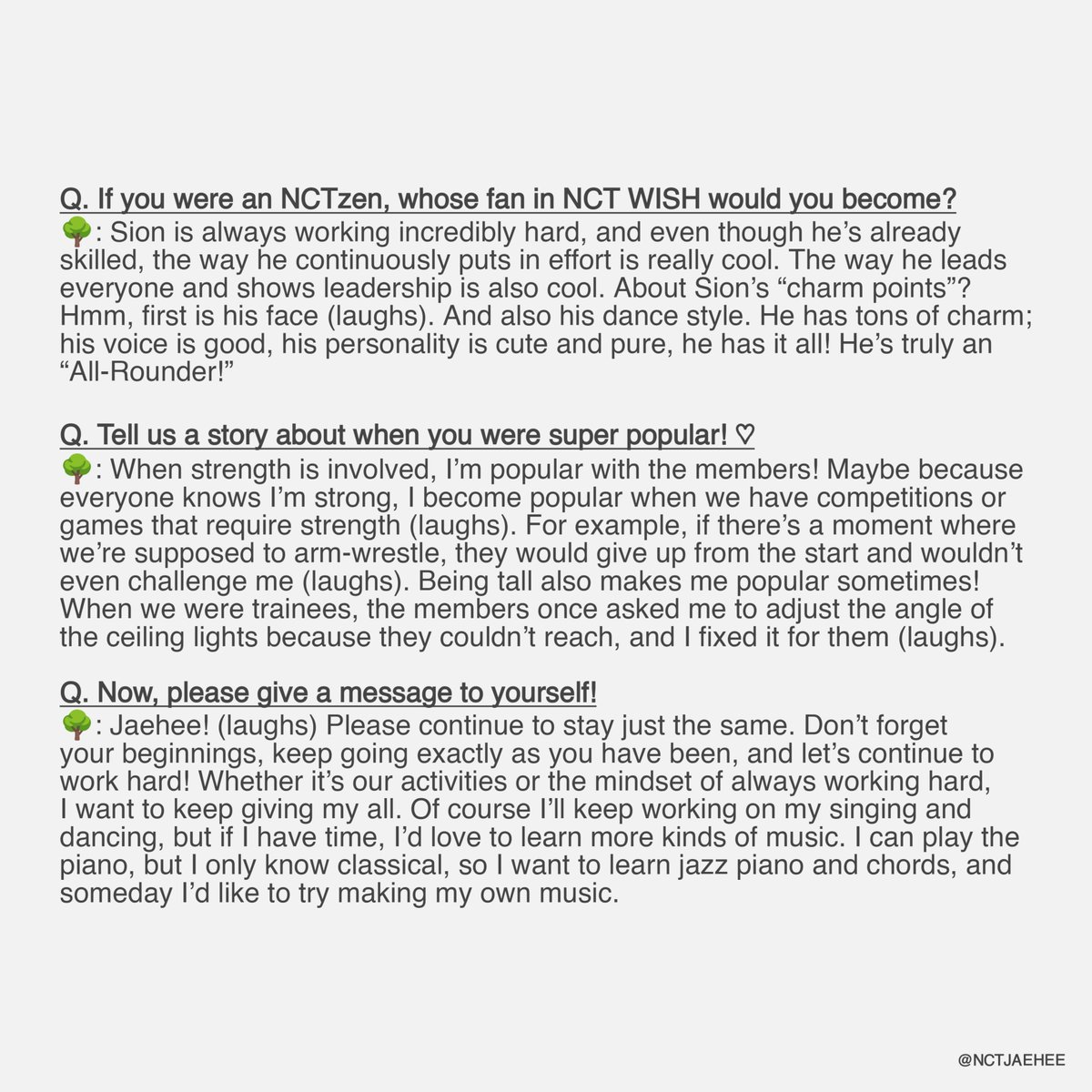251211 #JAEHEE’s interview 💬