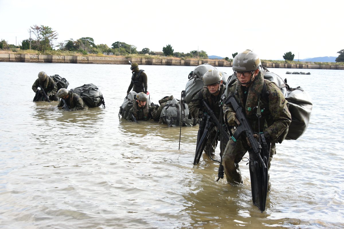 レンジャー教育⑫】 ＃水陸機動団 は、第8期レンジャー教育を実施中
