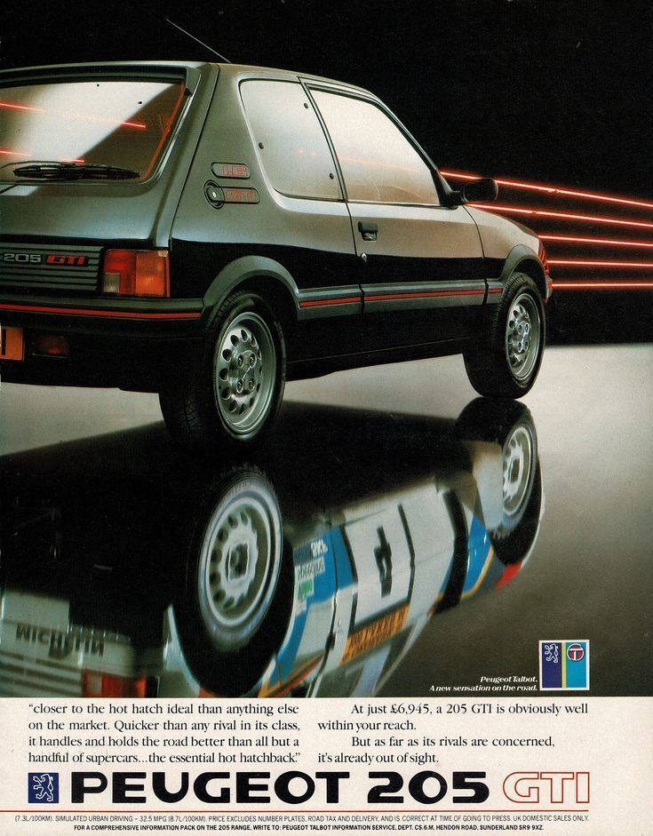 🟦⬜🟥 #Peugeot 205 T16 #Brochure