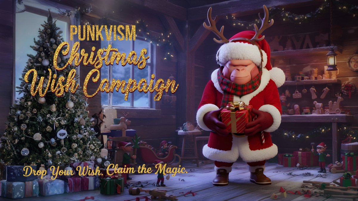 PUNKVISM's tweet image. 🎁🎅🏼🎄 Create a Christmas Miracle — PUNKVISM Christmas Wish Event! 🎄🎅🏼🎁

Merry early Christmas! 🎅🏼✨
In celebration of Jesus’ birth,
Pray to God for your Christmas wish for Punkvism. 🙏💫
Amen.

📝 How to Participate
1️⃣ Post your Punkvism-related Christmas wish/prayer on X
2️⃣…