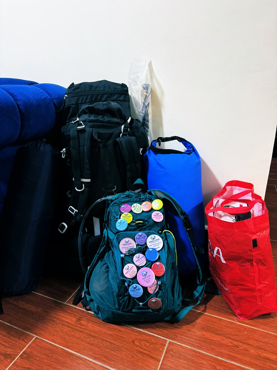 Marsha__hiker's tweet photo. Mt Kenya Ready, last hike of the year for me l. I’ll try and document as much as possible for you guys incase you’d like to join us next year . https://t.co/FnXHzZGF6p