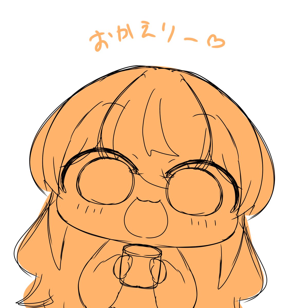 描き進めてるねねち🍑