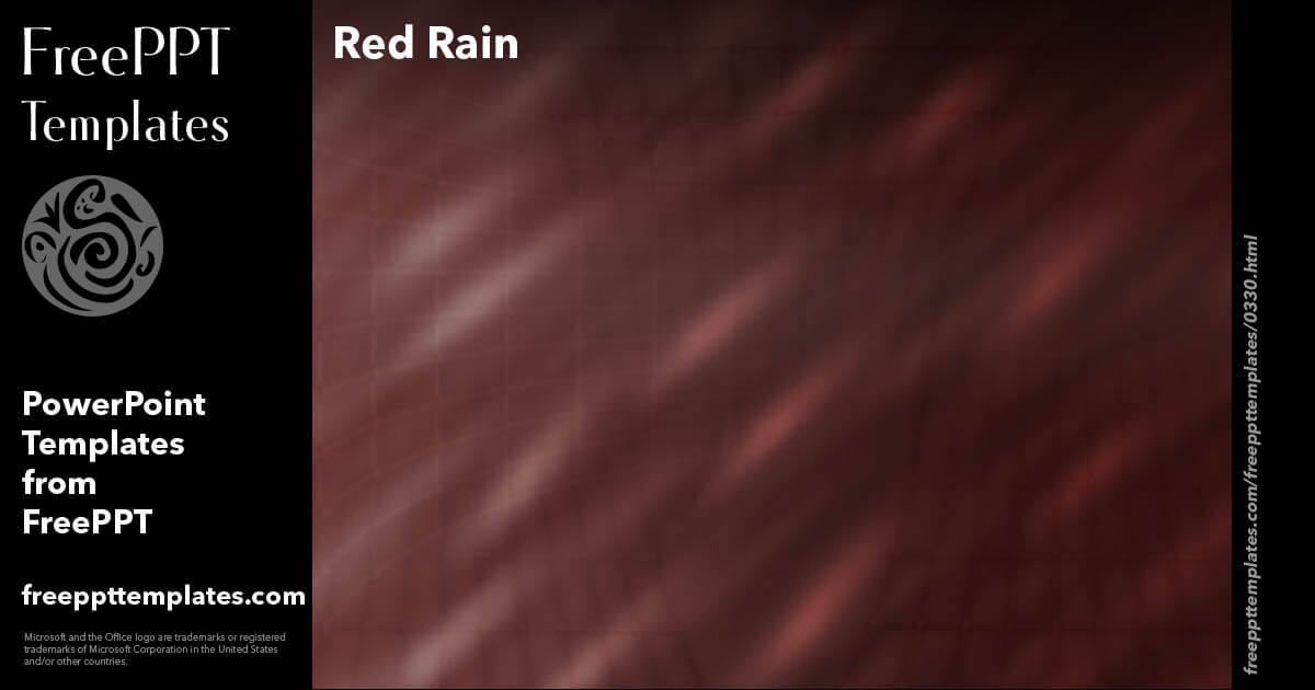 Red Rain   #FreePowerPoint #PowerPointTemplate   freeppttemplates.com/freeppttemplat…