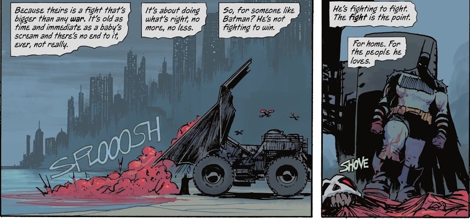 Nie sądziłem, że tak się wkręcę. Seria Absolute, a przede wszystkim Absolute Batman, to jest powiew świeżości na tam mocno już wyświechtanym z pomysłów rynku komiksów. Naprawdę świetna rzecz, zachowująca istotę tego kim jest Batman/Bruce Wayne. Polecam każdemu. PS. Absolute