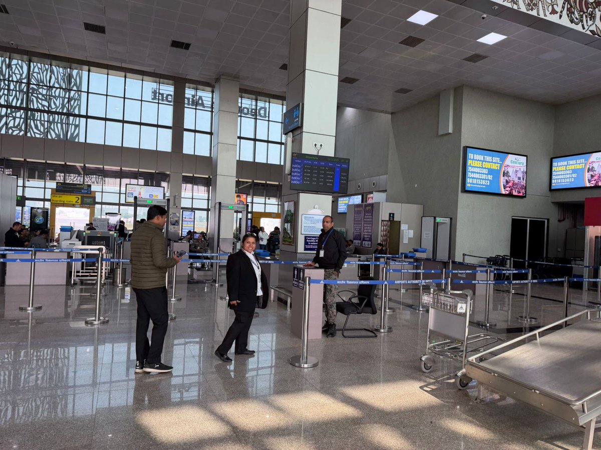 aaideoghar's tweet image. All scheduled flights and passenger services are operating normally (Except one) at Deoghar Airport. We are committed to ensuring a smooth and safe journey for all passengers.
#FlightService #SmoothTravel
@AAI_Official @MoCA_GoI @aairhqer