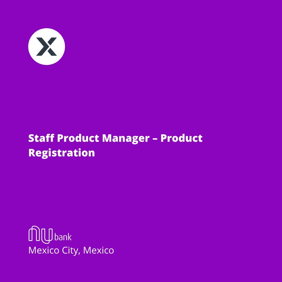 Role of the day: Staff Product Manager – Product Registration <a href="/nubank/">Nubank</a> 

buff.ly/9Luoi3e 

#hiring #experimentation #jobalerts