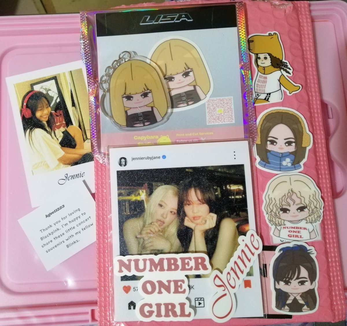 concert souvenirs from <a href="/CapybaraStudio_/">Capybara Studio lf Printing services</a> thank you so much po! 🖤🩷🥰