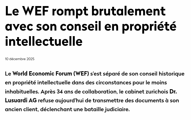 La réaction du cabinet zurichois est aussi catégorique qu'inexplicable: refus total de transmettre les documents. Or en droit suisse, l'obligation de restitution des documents à la fin d'un mandat est absolue.
gothamcity.ch/2025/12/10/le-…