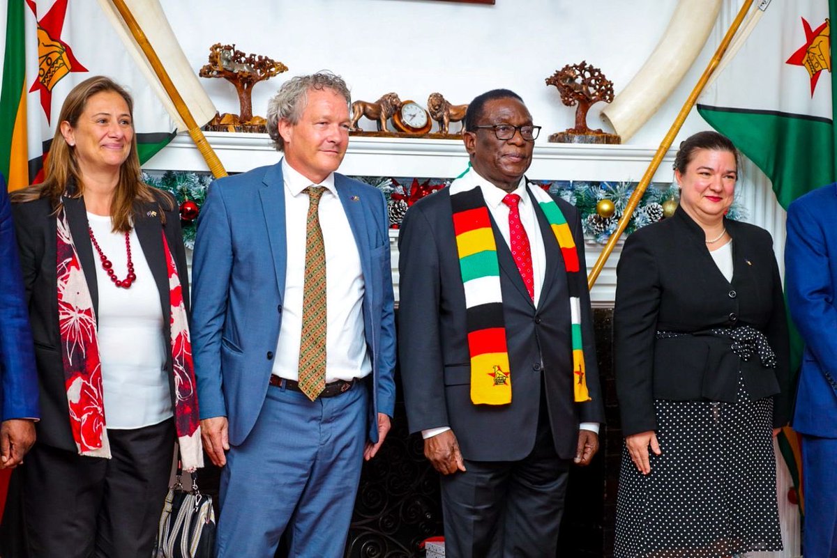 His Excellency, President E.D. Mnangagwa, has received credentials from Ms. Katrin Hagemann, Ambassador-Designate of the European Union.  
#Engagement
