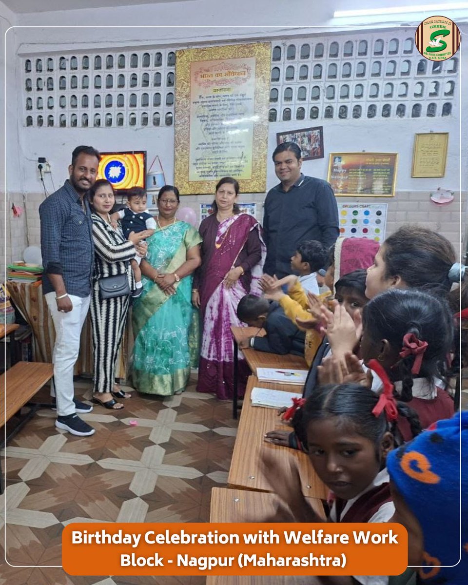 GreenSwelfares's tweet photo. The joy of giving makes every celebration brighter. 🎂

Shah Satnam Ji Green ‘S’ Welfare Committee volunteers from Nagpur celebrated his son's birthday in a heartfelt way by sharing cake and sweets with needy children. This beautiful gesture not only spread smiles but also taught the young one the true meaning of kindness.

#BirthdayWithPurpose #SpreadSmiles