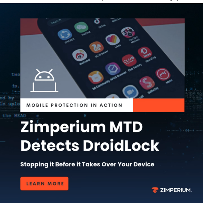 ServeCorr's tweet image. zLabs Threat Alert: DroidLock

The #zLabs team has identified a new threat campaign targeting Android users.

Learn how @Zimperium's AI-driven, on-device dynamic detection engine enables #MTD and #zDefend to detect all found samples in a zero-day fashion. okt.to/iXIGB2