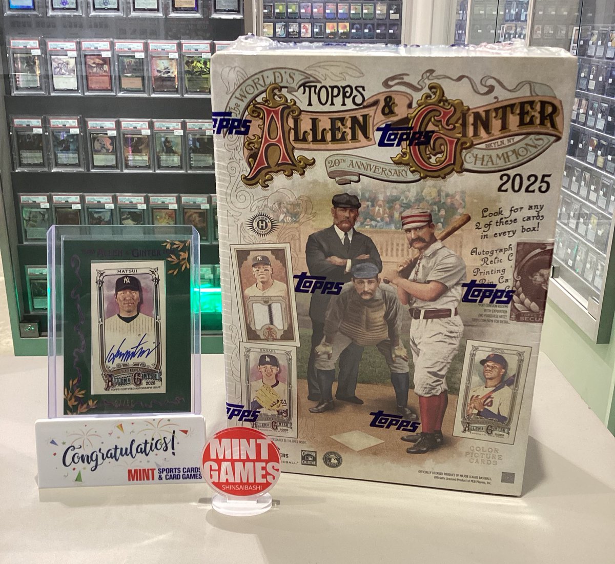 TOPPS『2025 ALLEN &GINTER HOBBY』 松井秀喜さんの直筆カードが出まし