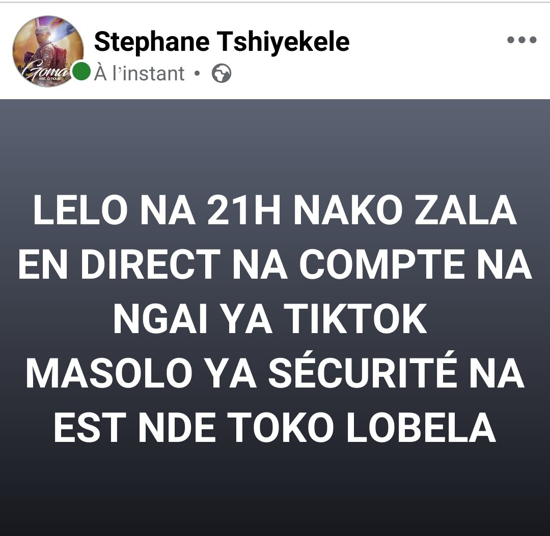 Mbalastephane's tweet photo. LELO LISUSU TOZA NA BINO BA 21H SÛR TIKTOK 👇👇👇 https://t.co/VatCNsTNHQ