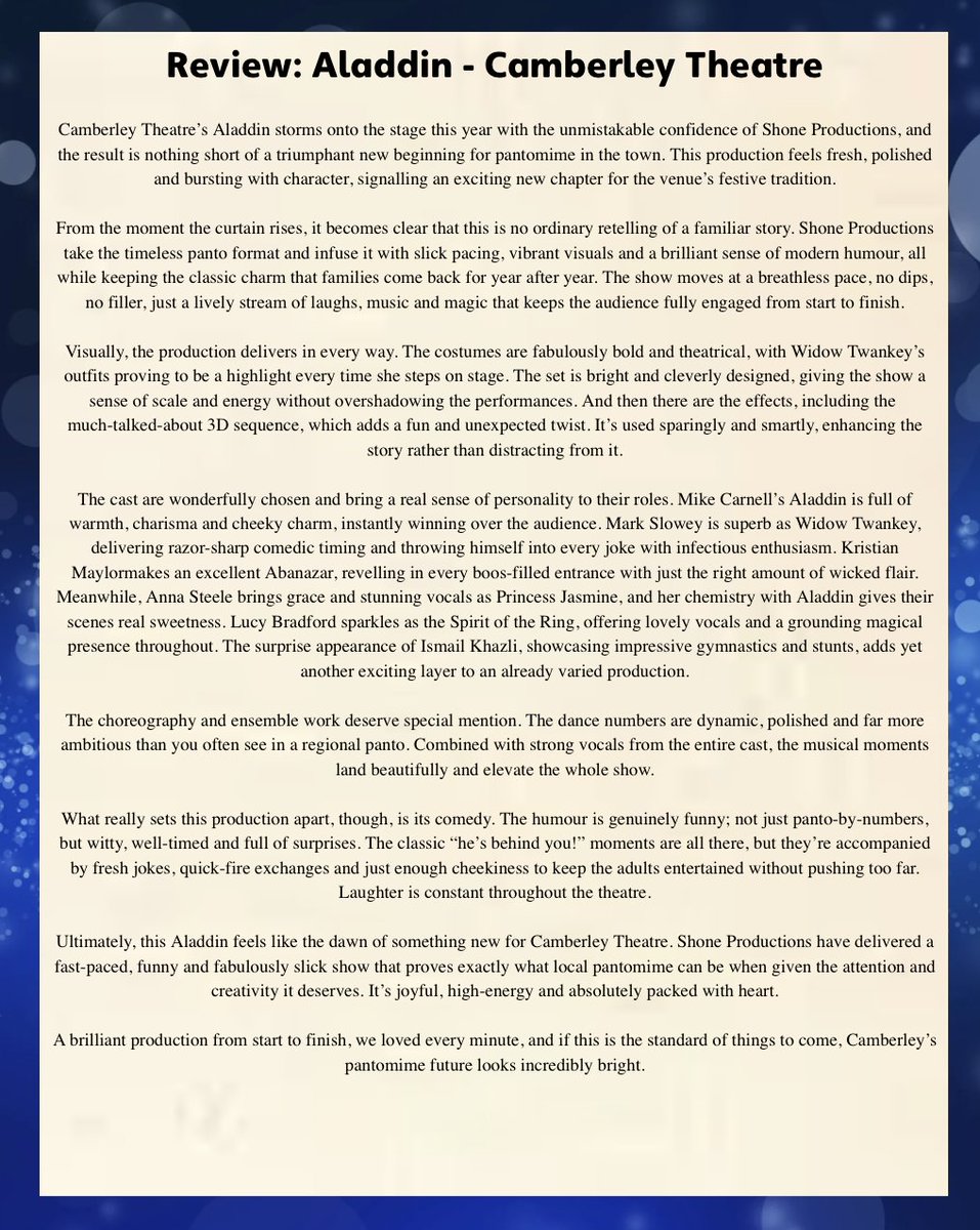 Pantomime News tweet media