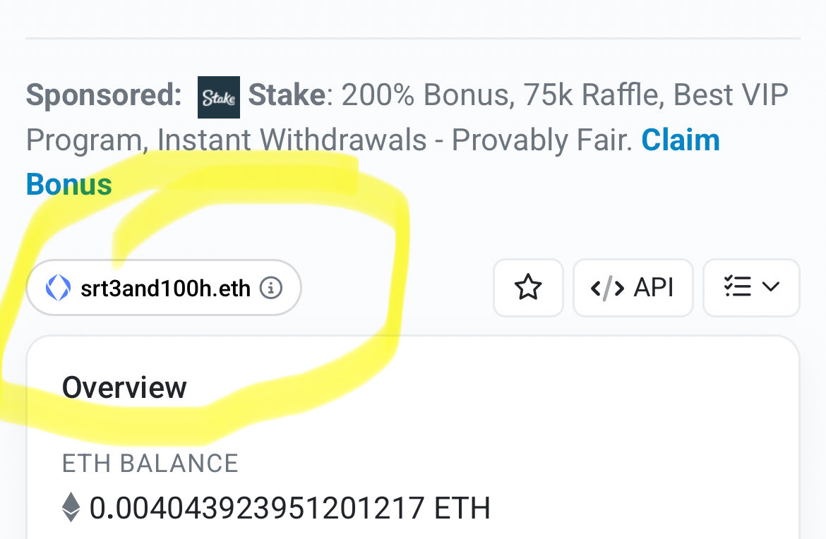 SnoopMinerETH's tweet image. Make sure you use the address from main post below ⬇️ with the ENS circled to verify as well if you would like to make sure.

This is a Holiday Party 🎉 50/50 Raffle hosted by @SRT3official  to benefit the people of @100humanitarian which is recognized as a verified charitable…