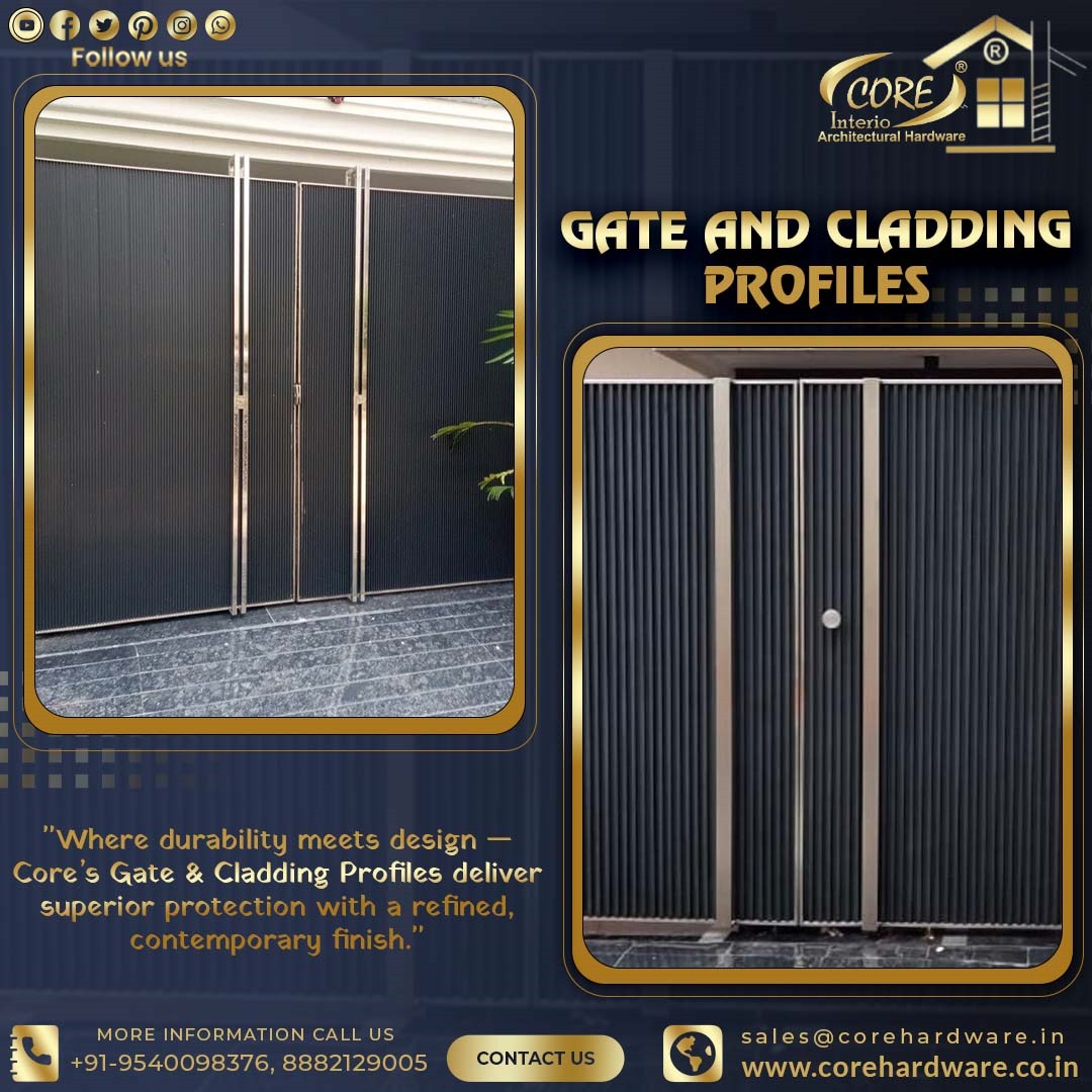 coreinterio's tweet photo. Upgrade your exterior spaces with Core’s Gate and Cladding Profiles — combining modern aesthetics with long-lasting durability.

📢 For Trader’s Enquiry
📞 Call Now: +91-8882129005
📞 Call Now: +91-9540098376

 #GateAndCladdingProfile #ArchitecturalHardware #ModernDesign https://t.co/e8SKyWfBQx