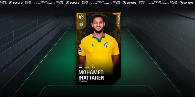 #Sorare LIMITED "Ihattaren" #GIVEAWAY!

I will be giving away a limited Mo Ihattaren to one of my followers.

To Enter: Follow, Like &amp; Comment ur sorare username!

I will dm the winner this weekend!😊

#soraregiveaway #GiveAways #giveaway #Giveaway #sorare #soraretrader
