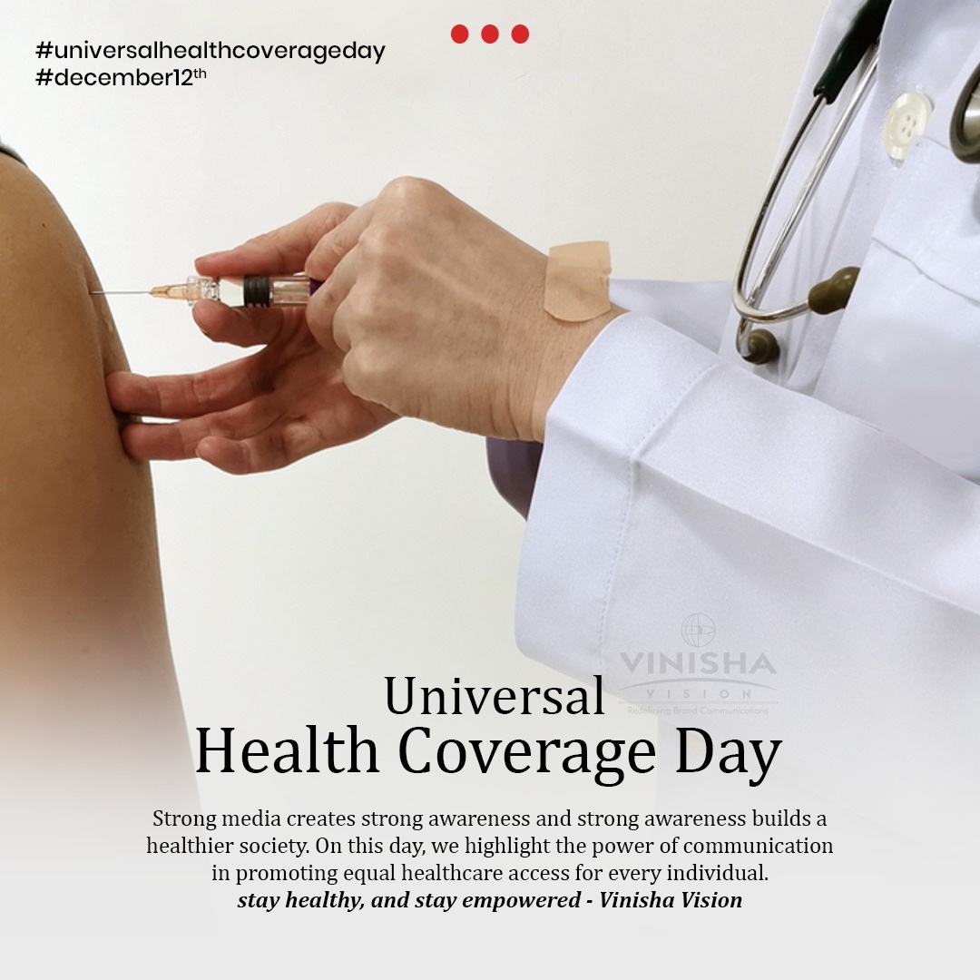 "This Universal Health Coverage Day, let’s envision a world where quality healthcare is a right, not a privilege. Together, we build a healthier, fairer future for all. 🌍💙"
#UniversalHealthCoverageDay #VinishaVision #HealthForAll #EqualCare #StrongerCommunities