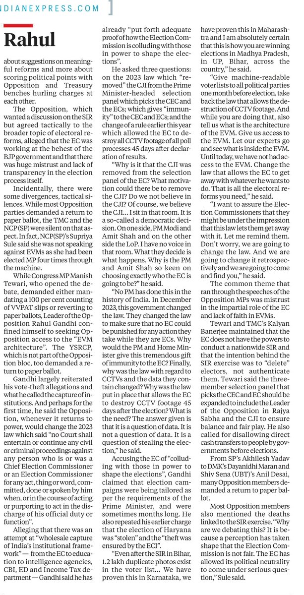 sanjg2k1's tweet image. Instead of focussing on the Electoral Rolls, @RahulGandhi and @INCIndia get lost in a maze of irrelevant issues like Paper Ballot and 100% VVPAT counting. Based on my technical understanding and administrative experience, I still hold that #EVMs can&apos;t be tampered with unless…