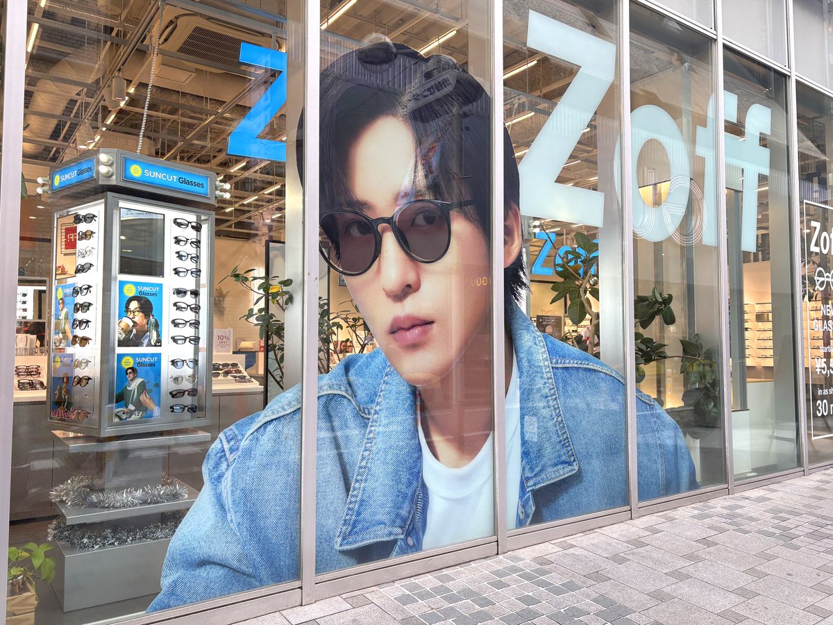 Zoff グランド東京渋谷店でも、「SUNCUTGlasses」を訴求する #目黒蓮