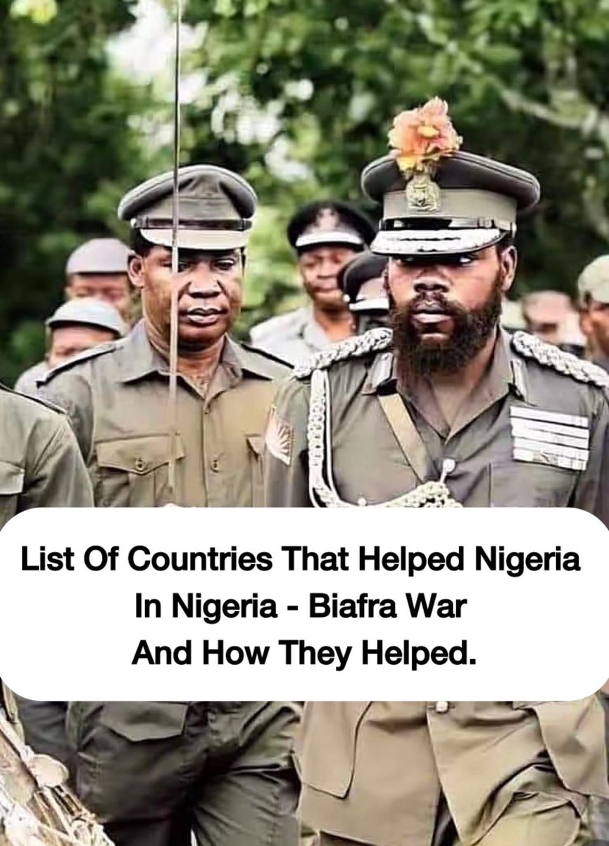 When You Hear Them Boasting Of Nigeria / Biafra
War, Ask Them who Fought The War?

Russia: 2 Fighter Jets and 3 Armour Tanks.

Burma (Manyamar): 2000 Veteran Soldiers and guns.

Slovakia (Czech): Two 129 Delfin fighter jets.

Poland: 1 Krakow war ship.

USSR: 15 MIG Bombers.