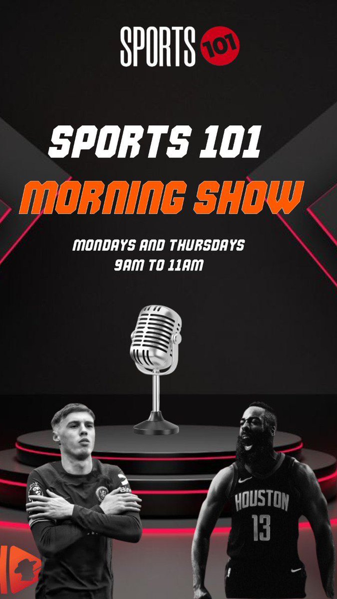 Sports_10one's tweet photo. The Sports Morning show is live. Click on the link below to watch. 
#SportsMorningShow #Sports101 #WhereSportsBelong

https://t.co/5DJuzWBjqD https://t.co/8dc6Yt5rN8