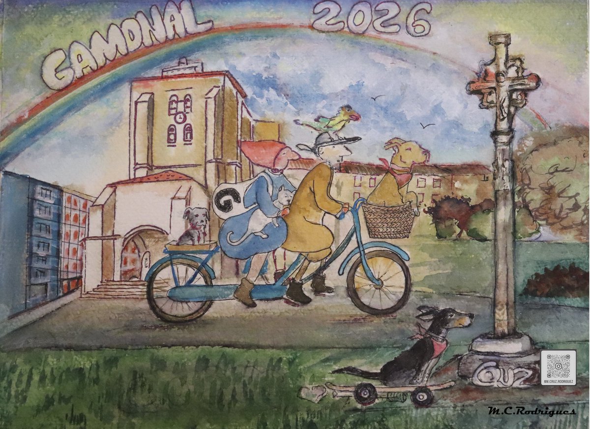 ComerciosZonaG's tweet photo. 😍 Impresionante PORTADA de M. Cruz Rodríguez para el Calendario Participativo Solidario de Gamonal 2026 📆
➕ Info del Calendario en https://t.co/0u6QdwLsWJ
🎨 @Burgos2031
✅ @Aytoburgos
#Gamonal #Burgos #Calendario2026 #ComproenGamonal #compraenlocal https://t.co/VMz0kgyhNM