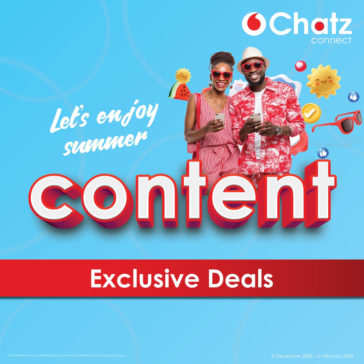 Summer vibes, endless content. 😎
Tap into our exclusive Chatz Connect deals and make every moment post–worthy.
