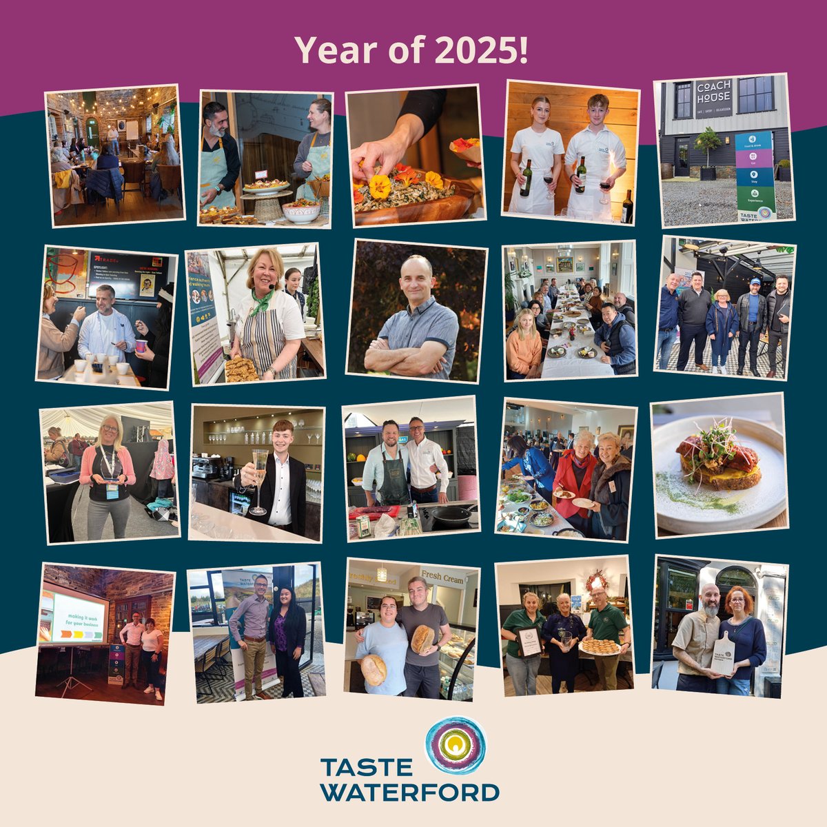 TasteWaterford's tweet photo. It’s been another busy year, and we wanted to share with you our key achievements with members and the food and drink community of Co. Waterford - and a snapshot of memorable moments!👏

We’re already underway with exciting plans for 2026!

And thanks to our supporting partners. https://t.co/HdtTvIpalx