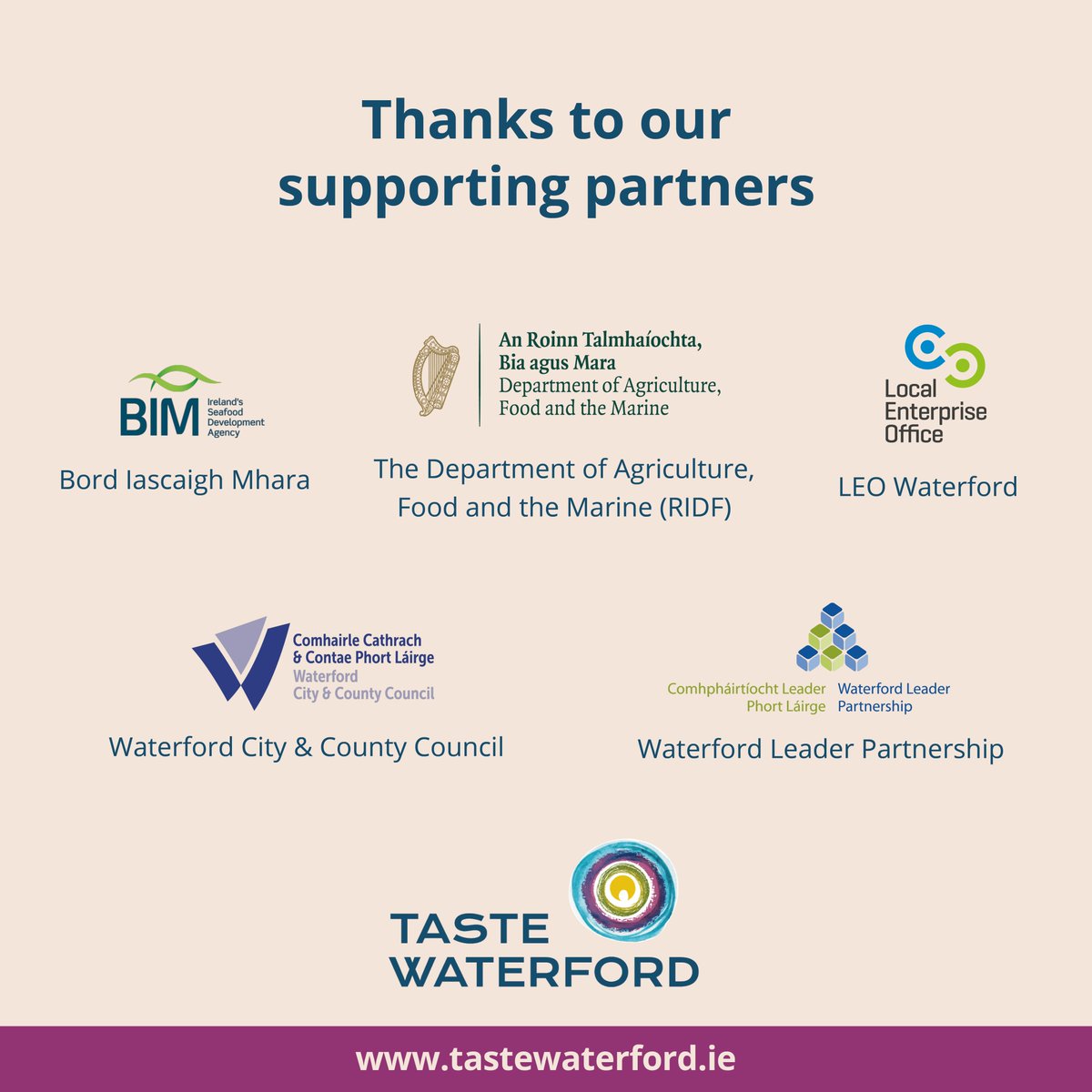 It’s been another busy year, and we wanted to share with you our key achievements with members and the food and drink community of Co. Waterford - and a snapshot of memorable moments!👏

We’re already underway with exciting plans for 2026!

And thanks to our supporting partners.
