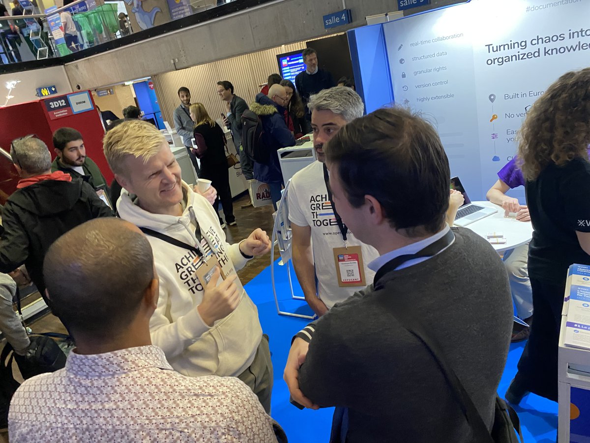 openproject's tweet photo. Great first day at #OSXP in Paris! 📷

Lots of interest in open and sovereign collaboration with #OpenProject and @xwiki.

We’re looking forward to Day 2 and continuing the conversations.

Come visit us at booth 3C17 today!

#OpenSourceExperience #OSXP2025 https://t.co/idhCM2vXjM