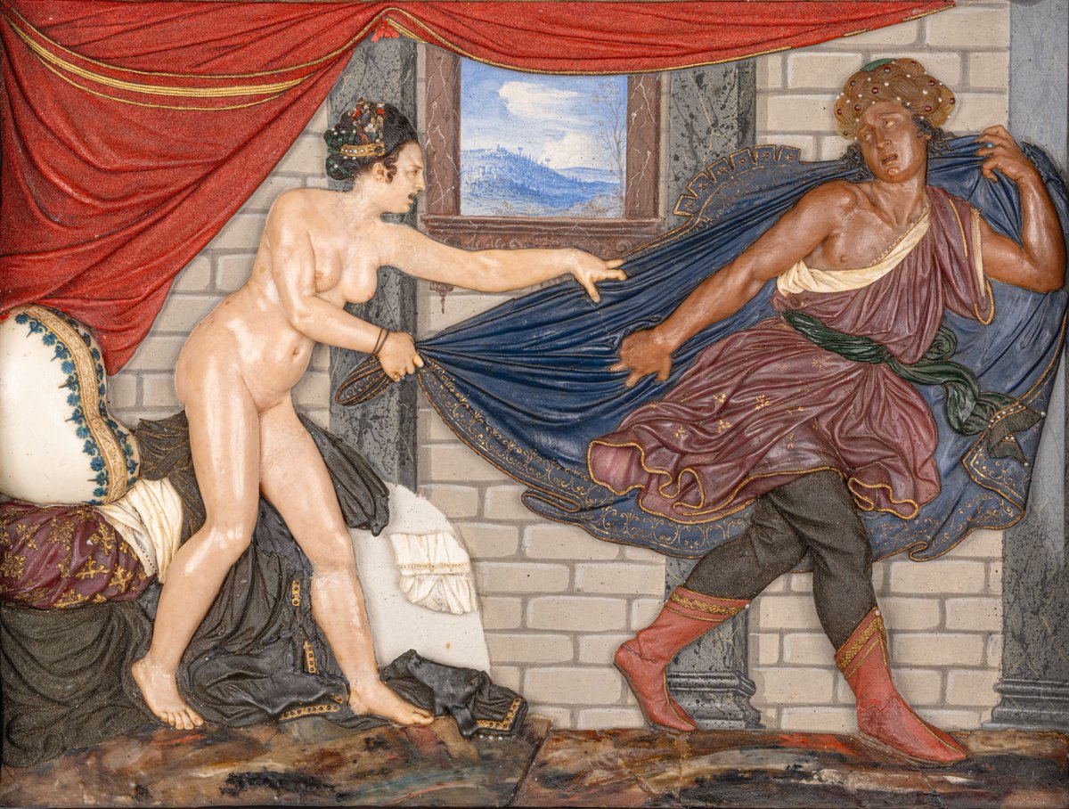 UffiziGalleries's tweet photo. Nel #Cinquecento esiste una produzione di #cere in cui il soggetto biblico serve da pretesto per la rappresentazione di nudi femminili.
È il caso del rilievo con Giuseppe che fugge dalla moglie di Putifarre in prestito dal #Bargello alla mostra 👉https://t.co/l77cj4RMpu https://t.co/1L5GrajnFX