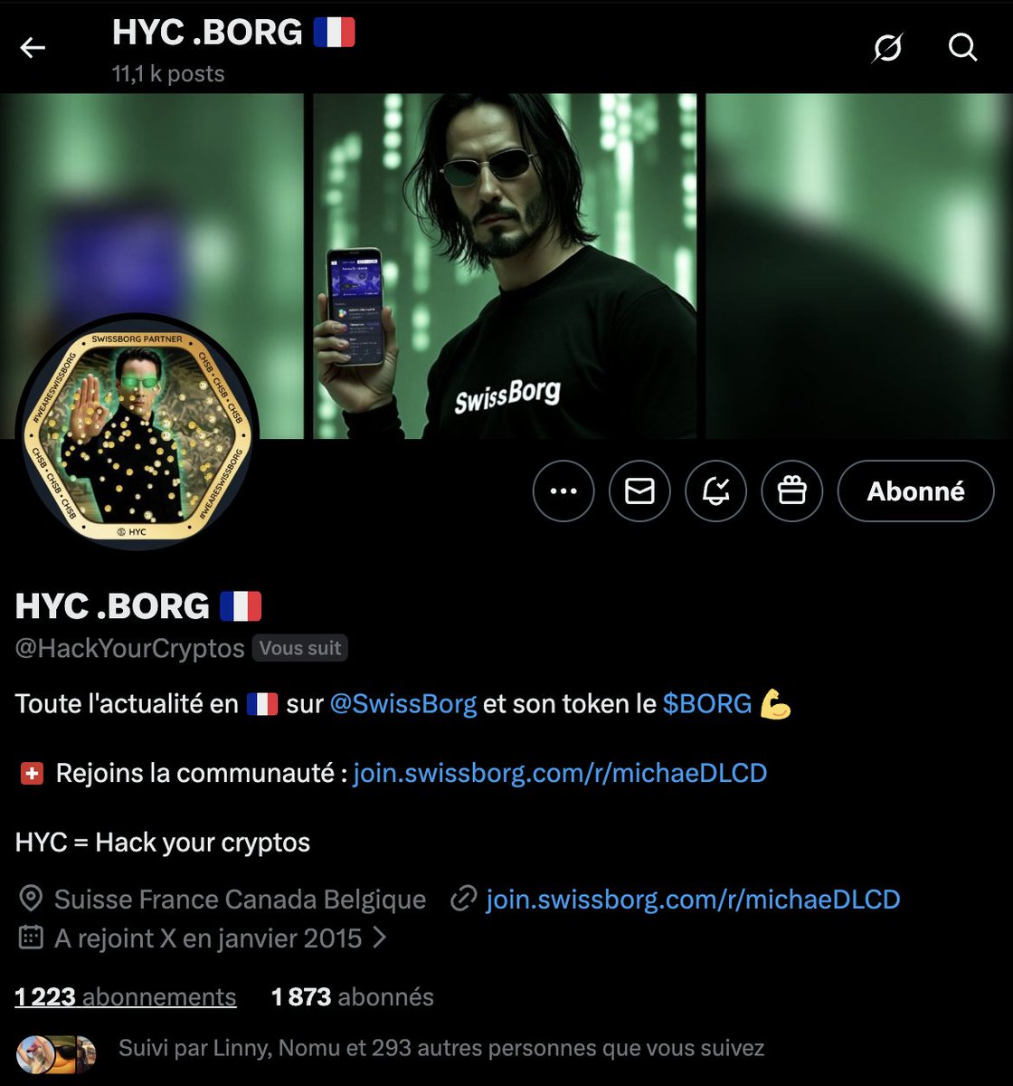 SwissBorgMania 🚀🌕 $BORG 💚 $GNET $NOMU $XBG tweet media