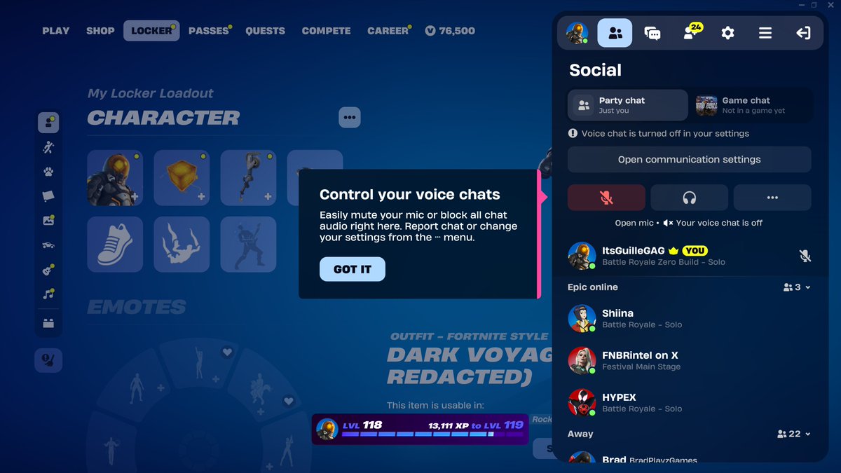 Guille_GAG's tweet image. The new Friends Hub is now available. #Fortnite