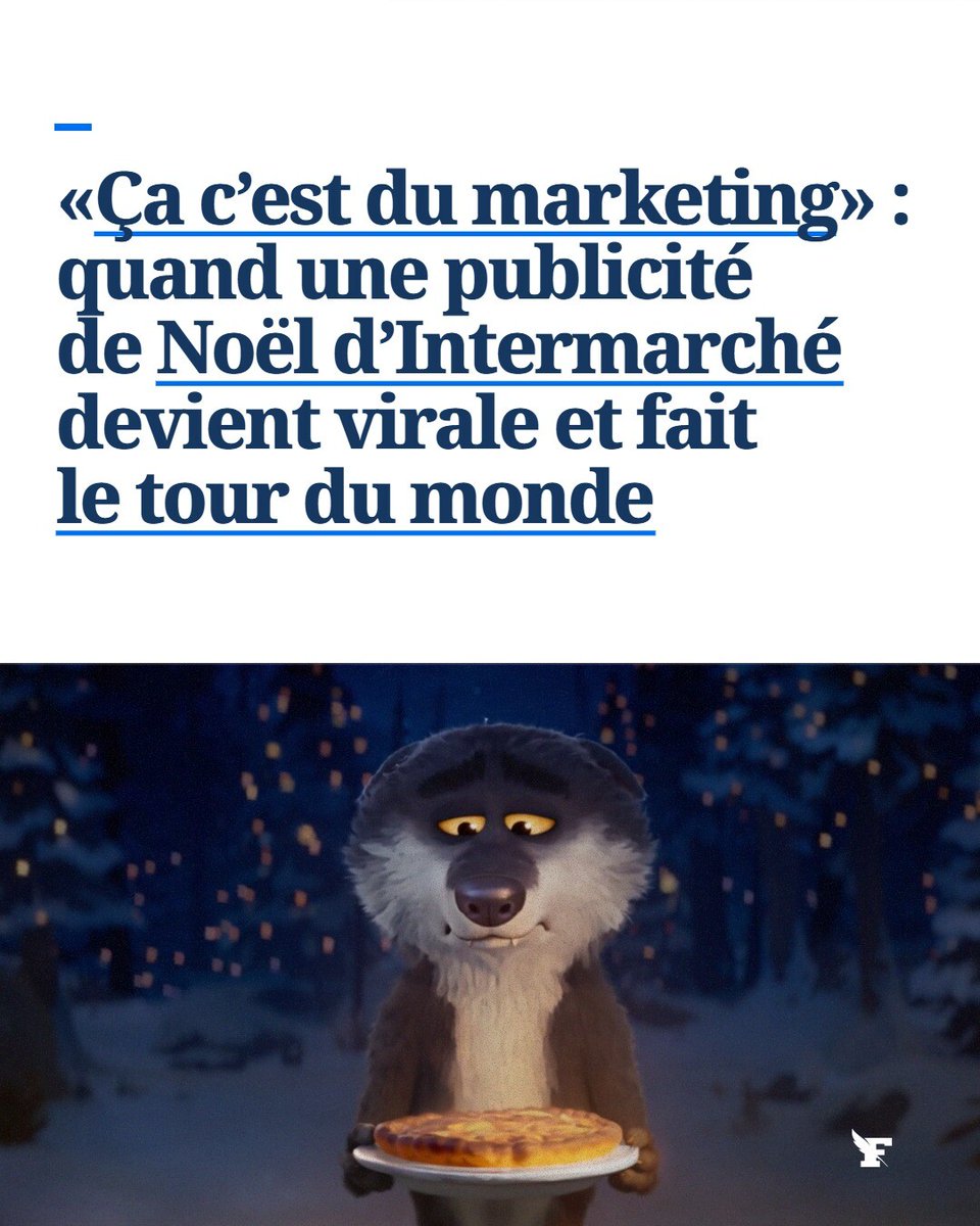 La réclame de l’enseigne de supermarchés, en forme de film d’animation sur un loup végétarien, a été vue par plus de 10 millions d’internautes en quelques heures.  →l.lefigaro.fr/MvM2