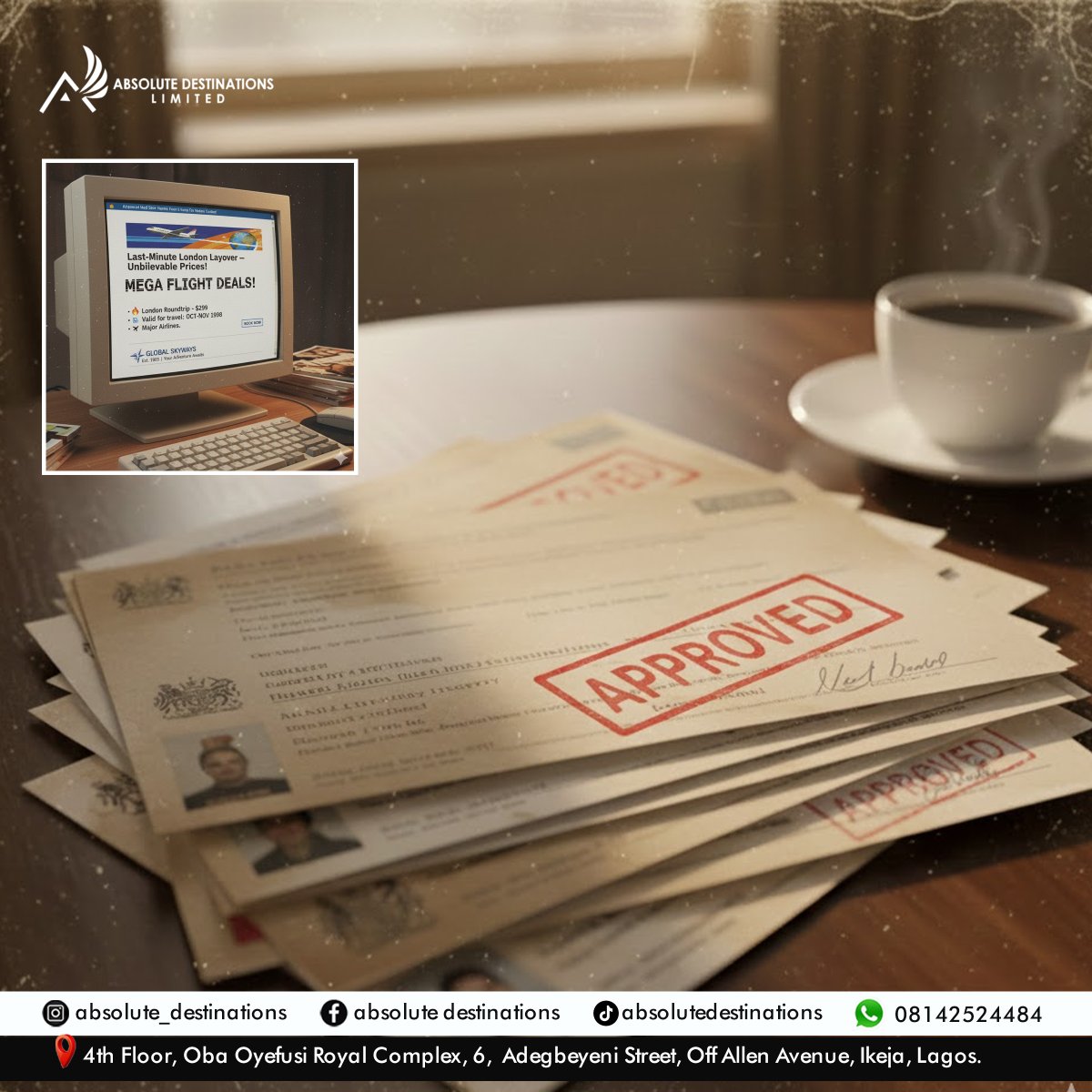 AbsoluteDestin4's tweet image. TBT to this exciting moment of visa approval!
Helping our clients travel, study, and build their future abroad will always be our proudest win.

#TBT #VisaSuccess #AbsoluteDestinations #instagramreels #viral #flights #throwback #fypagee❤️❤️