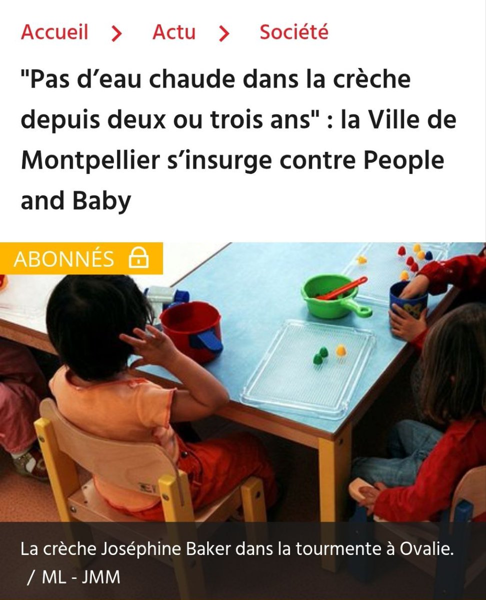🧑‍🦲Depuis 6 ans, nous refusons la privatisation de la petite enfance

Avant de quitter son poste de maire, <a href="/MDelafosse/">Michaël Delafosse - Maire de Montpellier</a> fait encore un cadeau au privé

Le scandale de la crèche Joséphine Baker l’a montré :
le privé “moins cher”, c’est surtout moins de garanties pour nos enfants