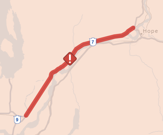 DriveBC's tweet photo. ⚠️UPDATE #LougheedHwy - single lane alternating traffic is now in effect between the junction with #BCHwy9 and Ross Rd.
Watch for traffic control.
#HaigScale #KentBC #HopeBC #BCHwy7
ℹ️https://t.co/v8qlmoNleG https://t.co/sJpoCY9yJA