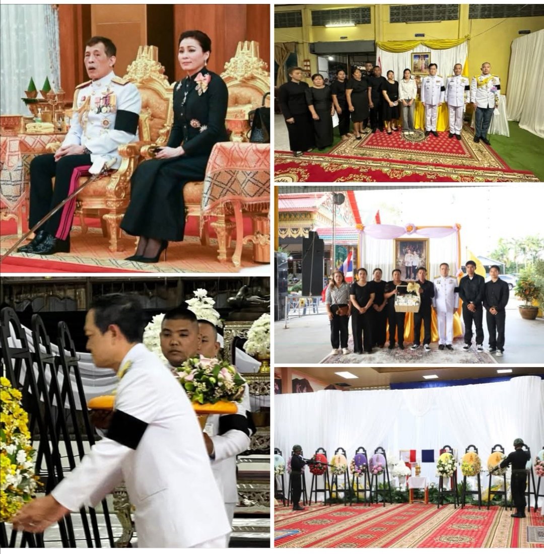 ✨🤍🇹🇭 ๑๐ ธันวาคม​ ๒๕๖​๘​ ในหลวง​ โปรดเกล้า​ฯ​พระราชทาน​สิ่งของแก่ญาติ​และพวงมาลา​หลวง​วางหน้า​หีบศพ​ พลทหาร เทิดศักดิ์ ศรีลาชัย  สิบเอก ชวกร เดชขุนทด และ พลทหาร วายุ ขวัญเสือ ซึ่งเสียชีวิต​จาก​เหตุการณ์​ความ​ไม่​สงบ​ใน​พื้นที่​ชายแดน​ไทย​กัมพูชา​
#เรารักสถาบันพระมหากษัตริย์