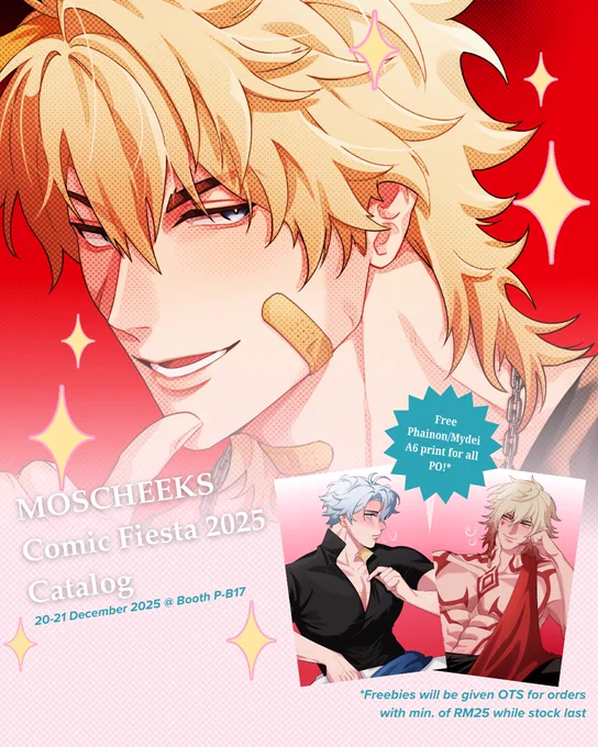 [ appreciated! ] Hi! here's my catalogue for #comicfiesta2025 Booth "momio" @ P-B17 20-21 December, KLCC Pickup PO below (no mail order!) #cf2025