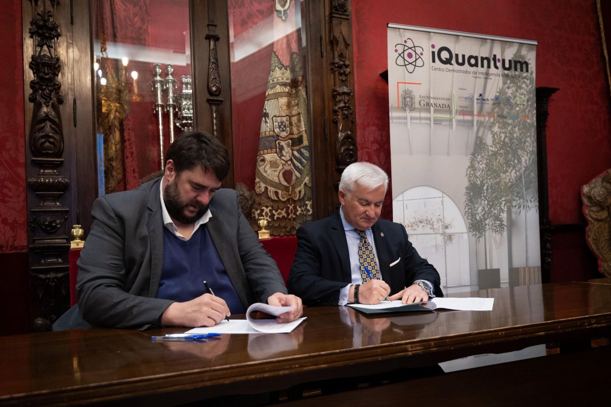 🤝 Hemos firmado, junto al Ayuntamiento de Granada <a href="/aytogr/">Ayuntamiento de Granada</a> , un Protocolo General de Actuación.

Realizado en el marco de iQuantum, Centro Demostrador Nacional de IA Urbana.

Lee la noticia completa en: aigranada.com/granada-consol…
