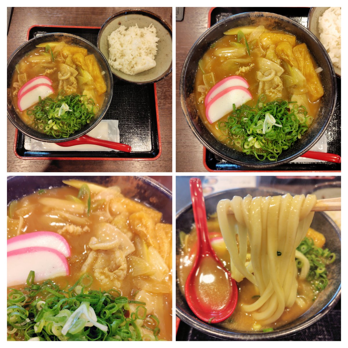 shinasoba777's tweet photo. 大崎市岩出山  自家製うどん福助
カレーうどん(並200g)+🍚

近くに来たので久々に放麺、12月から金、土に夜営業初めたみたいですね🤗
寒い時はカレーに限る、身体ポカポカ☺️
〆は🍚ドボンで完食完飲
ご馳走様でした😋
 #うどん  #岩出山 https://t.co/lAicuOPJK8