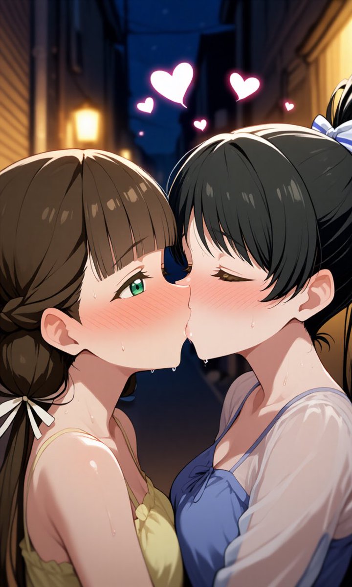 lrio1101's tweet photo. #AIart 
#lovelive
#Liella
#葉月恋
#桜小路きな子
#恋きな
#百合キス https://t.co/igujQk6d7N