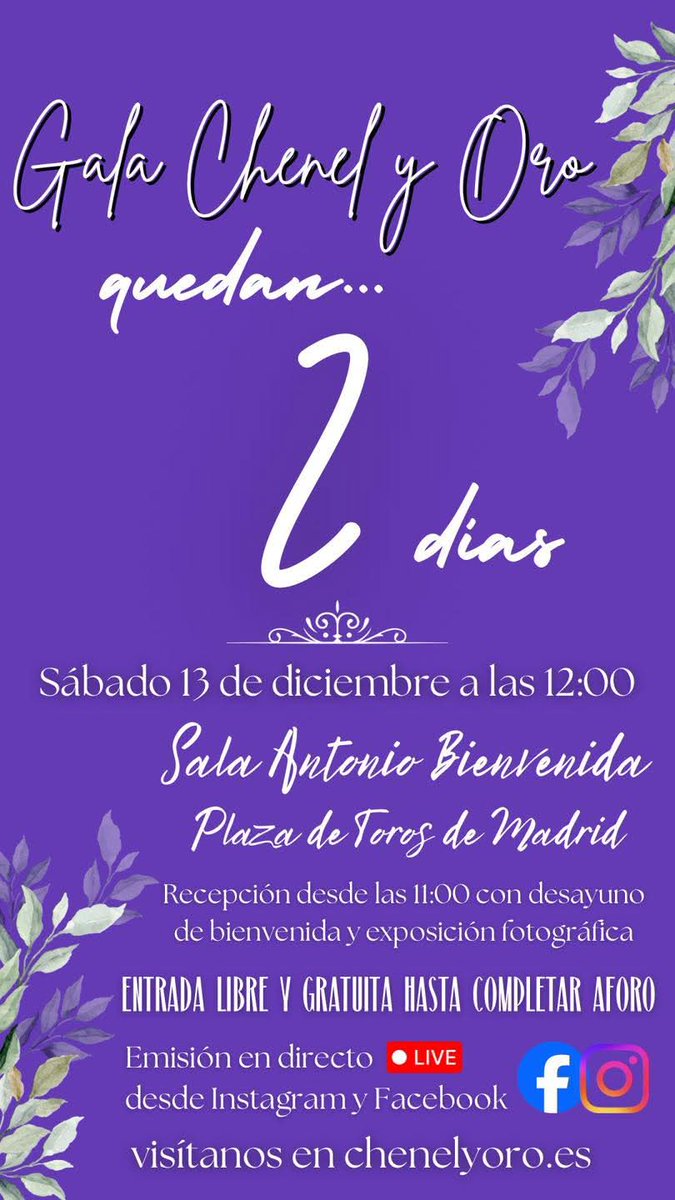 Ya no hay vuelta atrás.
¡Quedan 2 Días!
¡¡Te esperamos!!
